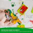 GREEN LIFESTYLE All Purpose Canvas Drop Cloths - Drop Cloth for Painting, Floor Cover, Heavy Duty Protection for Furniture & Surfaces, Reusable Painters Canvas Tarp for Renovation & Home (2 Pack 6x9)