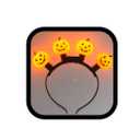 EARENT Light Up Pumpkin Headband Led Halloween Hair Bands Glowing Headpiece Hair Hoops Costume Party Decorations Hair Accessories for Women