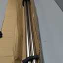 1 1/8 Inch Diameter Curtain Rods 72 to 144 Inches(6-12ft), Telescoping Heavy Duty Large Drapery Rod with Adjustable Aluminum Alloy Bracket, Solid End Caps for Windows Patio Decoration, Brushed Nickel