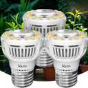 Grow Light Bulbs, A15 7W Plant Light Bulb for Indoor Growing, High PPFD, Full Spectrum, 60W Equivalent, E26 Base, LED Grow Lights for Indoor Plants, Seed Starting 3pack