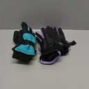 SATINIOR 2 Pairs Kids Waterproof Winter Snow Gloves Ski Gloves for Boy Girl Outdoor Warm Thickening Snowboar (3-6 Years, Light Purple, Cyan)