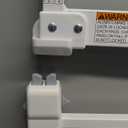 keny 29"-42.5" Baby Gate for Stairs, Auto Close Safety Dog Gate, Pressure Mounted Easy Walk Through Pet Gate for Doorways, Durable Stair Gate, 30" Tall, White