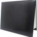 GraduationMall 12"x15" Smooth Padded Diploma Cover Certificate Holder Black