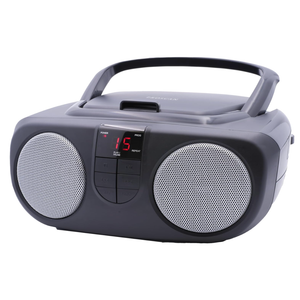PROSCAN ELITE Portable AM/FM Radio With CD Player (BLACK) - Retro Boombox Speaker, CD Player, AM/FM Radio, AUX Audio Device Player For Home & Travel