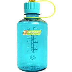 Nalgene Sustain Tritan BPA-Free Water Bottle Made with Material Derived from 50% Plastic Waste (using ISCC certified mass balance), 16 OZ, Narrow Mouth, Cerulean