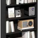 Furinno Basic Book Shelf, 6-Tier Bookcase with Open Shelf, Bookshelf, Cube Storage Organizer, 7 x 24 x 53, for Living Room, Bedroom, Home Office, Espresso
