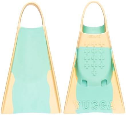 Yucca Fins Short Blade Swimfins for Bodysurfing & Bodyboarding - Premium Malaysian Rubber L