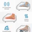 RENPHO Foot Massager Machine with Heat [2026 Upgraded], Shiatsu Foot Massager for Neuropathy, Plantar Fasciitis Massager for Men Women, Up to Size 14, FSA Eligible HSA Store Eligible Massager, White