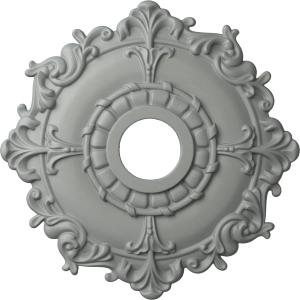 Ekena Millwork CM18RL 18-Inch OD x 3 1/2-Inch ID x 1 1/2-Inch Riley Ceiling Medallion (Primed)