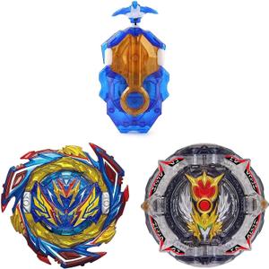 Hozuumo Gyro Battling Top Burst Gyro Toy Set, with Gyro Launchers and Handle Combat Battling Game, Gift for Kids Children, B-187+B-192
