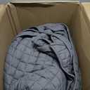YnM King Size Weighted Blanket for Adults (88x104 Inches, 50 Pounds, Dark Grey), Exclusive Smallest Compartments with Glass Beads, Extra Heavy Bed Blanket for Two Persons on Queen or King Bed, 88 in x 104 in 50 lb