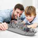 Navy Destroyer Building Set, Battleship Building Toy, A Gift Compatible with Lego Sets for Boys 8-14 & Adults (528pcs)
