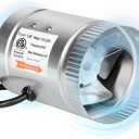 iPower 4 Inch Inline Booster Duct Fan 100 CFM HVAC Exhaust Ventilation Blower with Low Noise for Grow Tent, Basements, Bathrooms, Kitchens and Attics