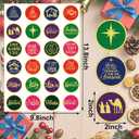 Christmas Stickers for Envelope Seals Cards Making Crafts 2 Inch Round Happy Holiday Christmas Label Card Vinyl Stickers for Mailing Baked Goods Gifts Decorative Bag (Joy168)