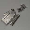 3 Pack Self Closing Door Hinges, 4 Inch Spring Loaded Door Hinges with Square & 5/8'' Radius Corners, Adjustable Tension for Garage, Front, Back Door, UL Listed, Left and Right Hand