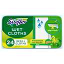 Swiffer Sweeper Wet Mopping Cloths, Multi-Surface Floor Cleaner with Gain Original Scent, 24 Count