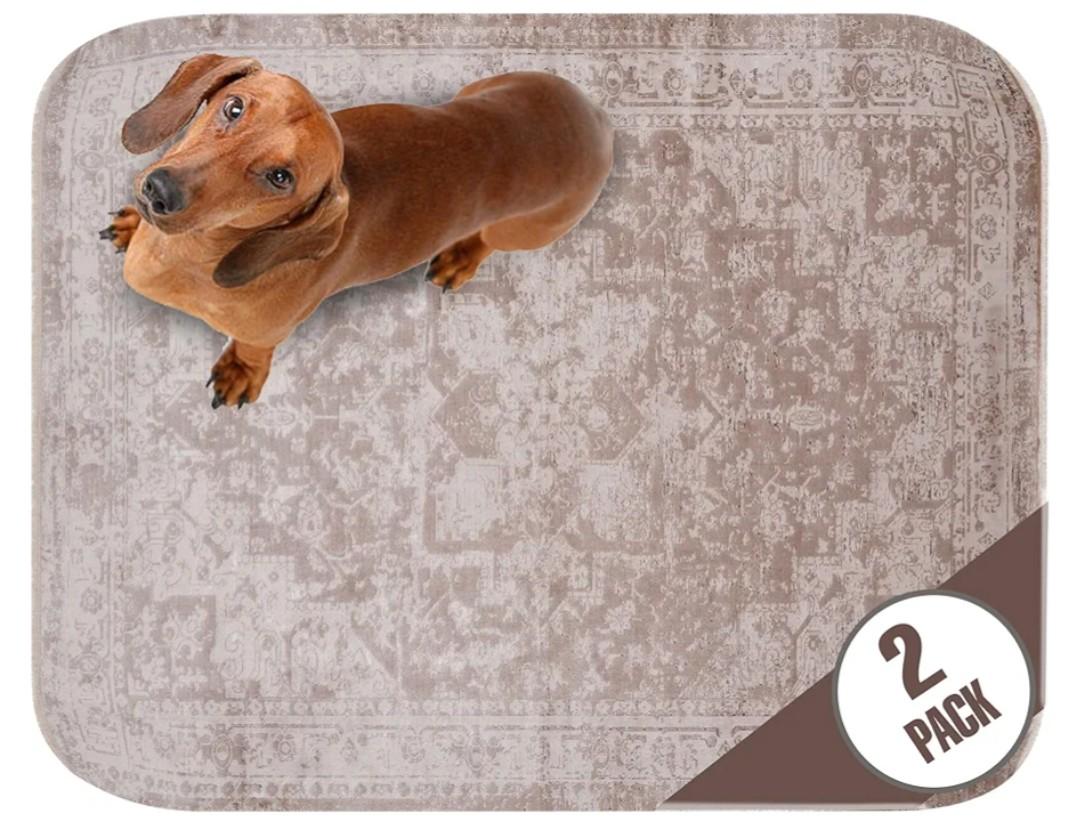 PUPIBOO Washable Pee Pads for Dogs and Cats - Super Absorbent Reusable Puppy Training Pads - 100% Waterproof, Leak-Proof & Non-Slip Whelping Pads for Pet Housebreaking