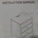 Huuger 8686 Night Stand, Gray