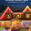 100FT Permanent Outdoor Lights for House, RGB LED Waterproof Smart Eave Lights Outdoor House Decor with Smart APP Remote Control, Outside Eaves Lighting for Holiday, Christmas, Roof, Party, Daily