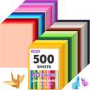 500 Sheets 8.5" X 11" Colored Cardstock, 50 Assorted Colors Construction Paper Card Stock Printer Paper for Printing, Card Making, DIY Crafts,School Supplies,Party Decorations (180GSM/65LB)