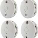 Kidde Smoke & Carbon Monoxide Detector Combo, 10-Year Battery, Replacement Alert, 4 Count (Pack of 1)
