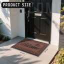 Yimobra Welcome Mat Outdoor Indoor, Waterproof Heavy Duty Front Door Mat Outside Entrance, Extra Sturdy Non-Slip Doormat, Low Profile, Dirt Trapping, 36x24 Inches, Maroon