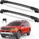 FengYu 300lb Lockable Roof Rack Cross Bars Compatible with Honda Passport 2026 with Raised Side Rails,Heavy Duty Aluminum Roof Rails Crossbars Cargo Bars Canoe Rooftop Black Carrier Luggage.