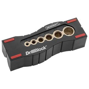 Milescraft 1312 Drill Block - Handheld Drilling Guide, Drilling Jig with Drill Guides for 6 of the Most Common Imperial Drill Bit Sizes, Precision Drilling Tool Accessory, 3 Pieces Milescraft 1312 Drill Block - Handheld Drilling Guide, Drilling Jig with Drill Guides for 6 of the Most Common Imperial Drill Bit Sizes, Precision Drilling Tool Accessory, 3 Pieces