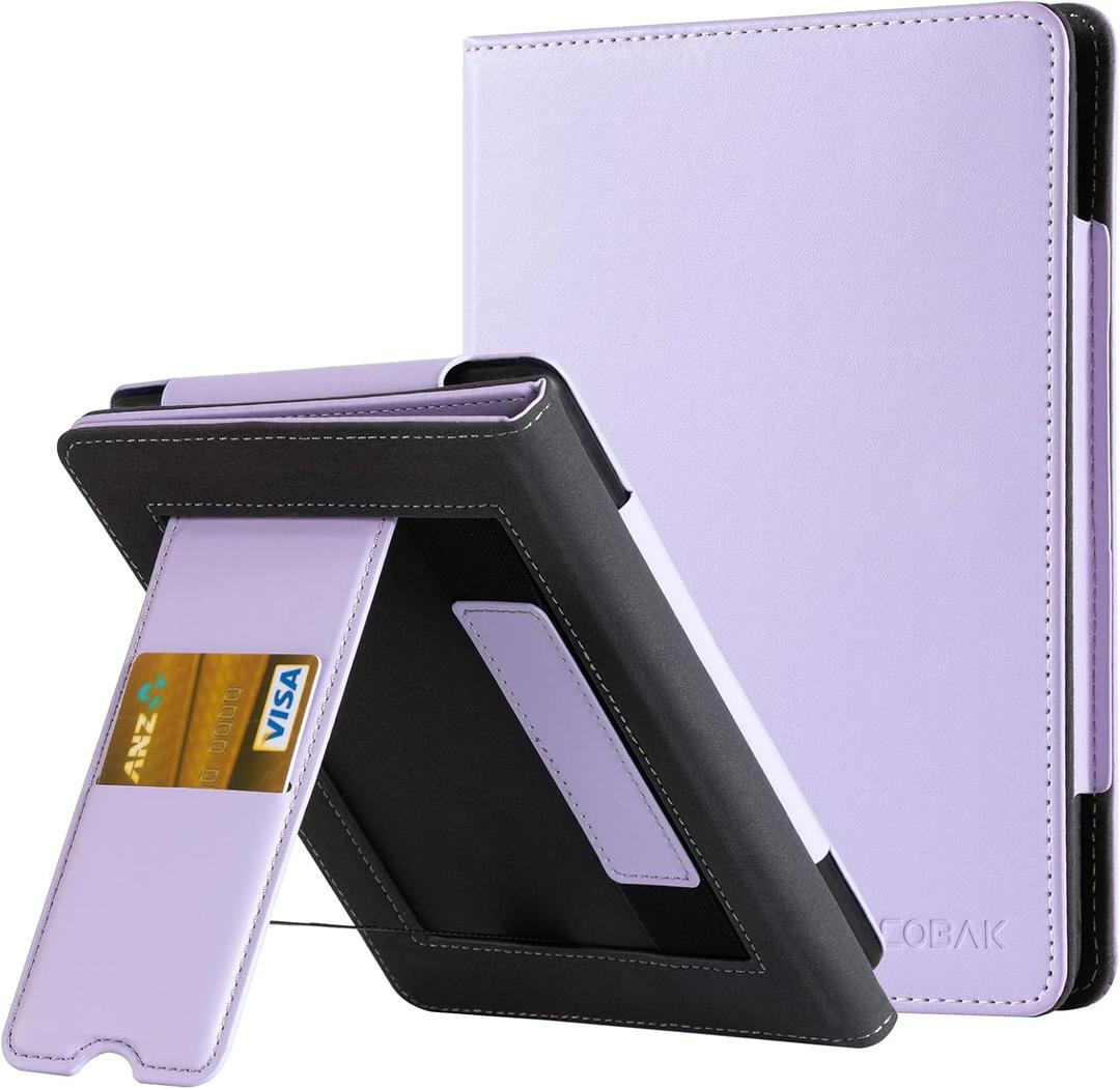 CoBak Case with Stand for Kindle Paperwhite -with Auto Sleep Wake, Card Slot, Hand Strap Feature - Fits Kindle Paperwhite 11th Generation 6.8" Signature Edition 2021 Released