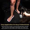 Premium Feet Pads for Spray Tanning Disposable Spray Tan Feet Pads Hygienic and Easy-to-Use Foot Protectors Designed for Salons and Mobile Spray Tanning Professionals - 25 Pairs
