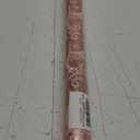 MAYPLUSS Christmas Reversible Wrapping Paper - Mini Roll - 17 Inch X 32.8 Feet - Rose Gold with Glitter Metallic Foil Design (47.3 sq.ft.ttl)