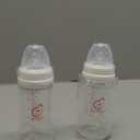 Nenesupply Feeding and Storage Bottles Collection for Spectra S1 S2 Motif Luna Breast Pumps 2 pc 9oz 280ml with Sealing Disc Anti Colic Feeding Breastmilk Storage Replace Spectra Bottles (White1)