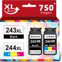 243XL 244XL Ink Cartridges Replacement for Canon Ink 243 244 PG-243 CL-244 245 246 XL Cartridge (Black and Color 2-Pack) Compatible for TR4520 MG2522 TR4522 TS3320 TS3120 TS202 MX492 MG2922 MG3020