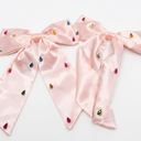 Carole Bow Hair Clip Pink Satin