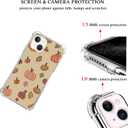 Watercolor Pumpkin Fall Leaves Case Compatible with iPhone 14, Cute Halloween Vibe Case for iPhone 14, Trendy Unique Design TPU Bumper Cover Case