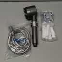 Ion Shower Drops Head Filtered Showerhead With Five Filters,Filtered Shower Head With Handheld,High Pressure Turbo Showerhead,Reusable,Adjustable Settings With Hose 4-piece set Very good