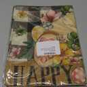 RGHSZ Easter Placemats Set of 4, Easter Table Runner, Bunny Placemats, 12x18 Inch Cute Place Mats, Washable Placemat, Linen Place Mats for Home Dining Holiday Kitchen Spring Table Decoration