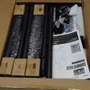 HYSEYY Double Rods Clothes Rack, Rolling Clothing Rack for Hanging Clothes Portable Wardrobe Rack, Metal Garment Rack Sturdy Coat Rack for Bedroom Laundry Living Room, Black