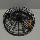 SAYZH 2-Tier Fruit Basket Bowl Vegetable Storage with Dual Banana Tree Hanger and Wood Lift Handle, Kitchen Countertop Metal Wire Basket for Bread Onions Potatoes (Black, 2 Tier)