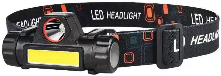 Top River Rechargeable LED Headlamp - Outdoor Camping Head Lamps with Adjustable Headband - Powered Bright Flashlight (1)