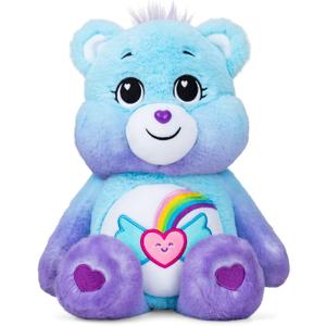 Care Bears 14" Medium Plush - Dream Bright Bear - Light Blue Plushie for Ages 4+ – Stuffed Animal, Soft and Cuddly – Good for Girls and Boys, Employees, Collectors, Great Valentines Day Gift for Kids