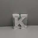 Pooqla LED Marquee Letter Lights Sign, Light Up Alphabet Letter for Home Party Wedding Decoration K (Letter K, Warm White)