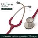 3M Littmann Lightweight II S.E. Stethoscope, 2451, 28" Burgundy Tube