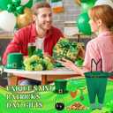 Skicuff St. Patrick's Day Yard Game for Adults, Giant Leprechaun Granny Pants Set with Hat Beard Gold Coins Cauldron, Funny Irish Party Games for Family Outdoor Lawn