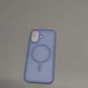 Miracase Magnetic for Phone 17 Case (Compatible with MagSafe) with Screen Protector Military-Grade Protection, Anti-Fingerprint Translucent Matte Phone Cover for Phone 17 6.3 inch, Light Blue