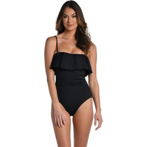La Blanca Women's Island Goddess Ruffle Bandeau One Piece Swimsuit (8)