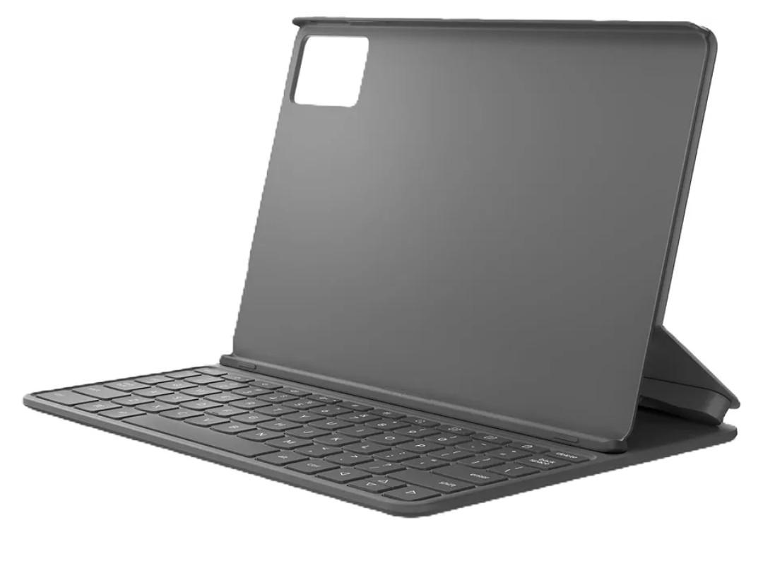 Lenovo Folio Keyboard for Idea Tab, Protective Tablet Keyboard Case with Built in Stand & Pen Holder, Pogo Pin Connection, PU Leather Cover, Luna Grey