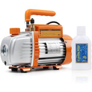 BACOENG 3.6CFM Vacuum Pump, 110V Single Stage Rotary Vane HVAC Vacuum Pump for R134a R32 R22 R410a R1234yf AUTO AC Refrigerant Recharging, Degassing Resin