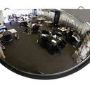 26” Acrylic Half Dome Mirror with Plastic Back, Round Indoor Security Mirror for Driveway Safety Spots, Outdoor Warehouse Side View, Circular Wall Mirror for Office Use (DPB2612)