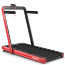  4.75HP 2 In 1 Folding Treadmill W/Remote APP Control - Red